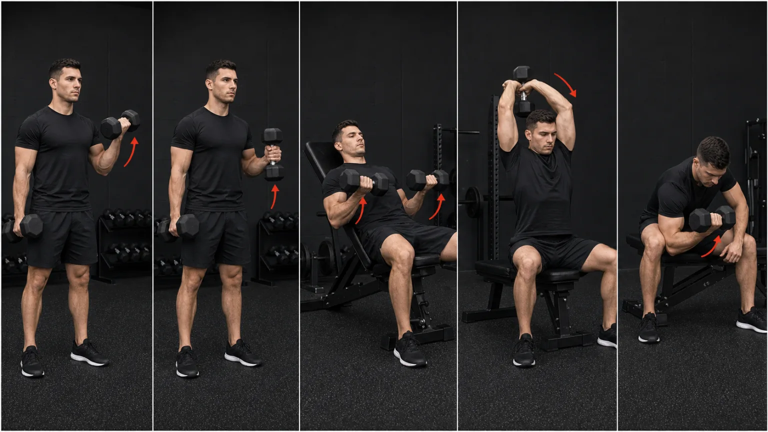 5 meilleurs exercices pour les bras avec haltères