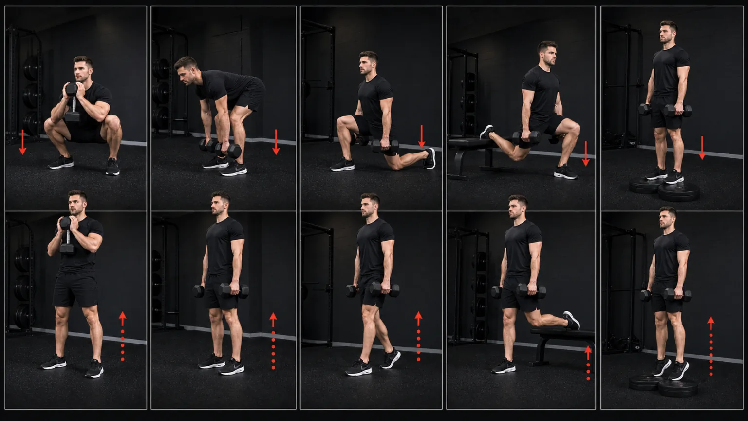 5 meilleurs exercices pour les jambes avec haltères
